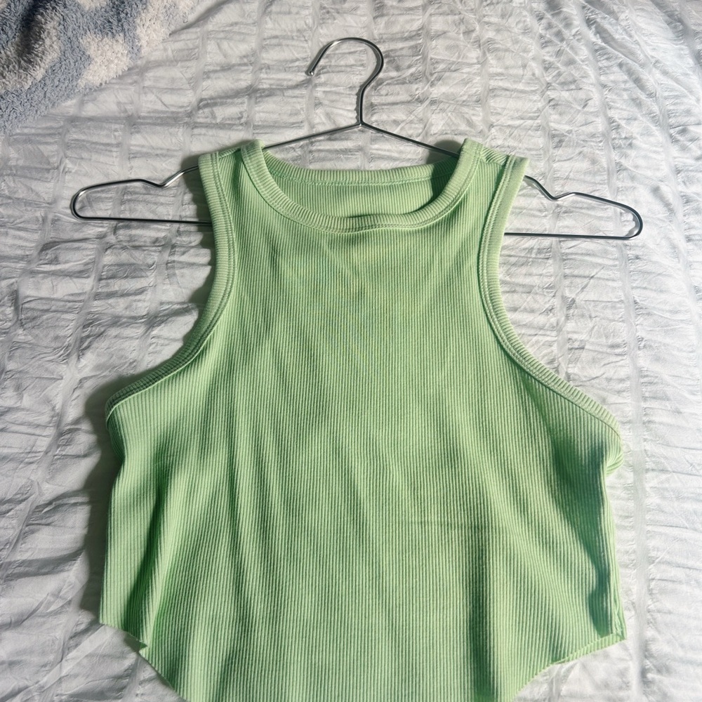Mint Green Sleeveless Women's Top